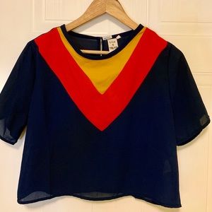 Sheer Multicoloured Blouse